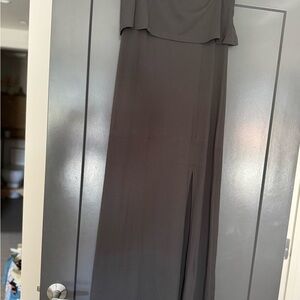 Elegant Black Strapless Maxi Dress